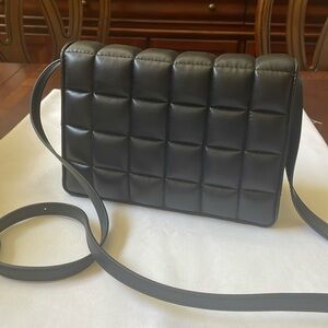 H&M crossbody black quilted bag purse
